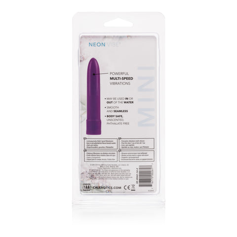 Neon Purple Mini Multi Speed Vibrator BULLETS