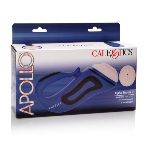 Apollo Alpha Stroker 2 (Blue) – Rechargeable Masturbator > Sex Toys For Men > Masturbators > Vibrating