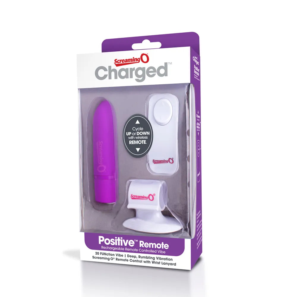 Screaming O Charged Positive Rechargeable Remote Control Vibrator with 20 Vibration Functions > Sex Toys > Remote Control Toys