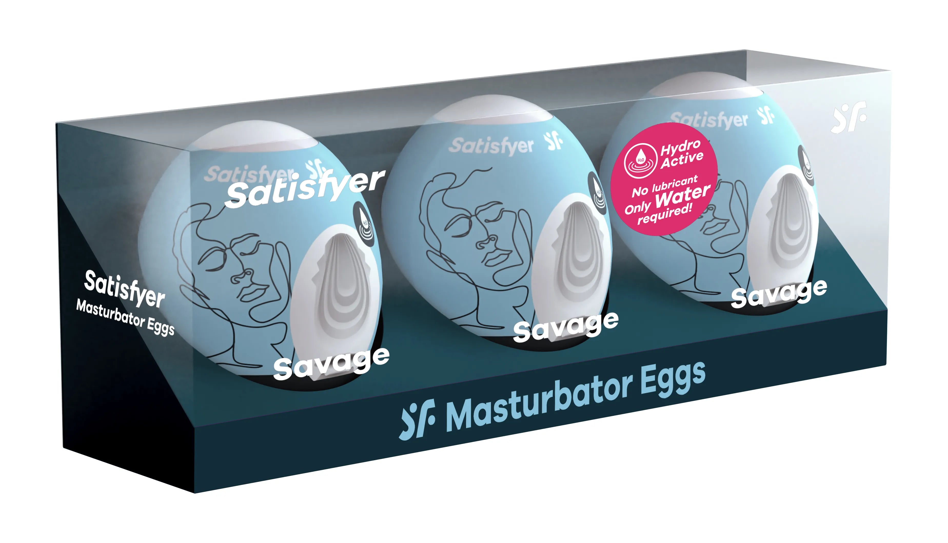 Satisfyer Savage 3-Pack Masturbator Eggs – Disposable Stretchy Male Masturbators > Sex Toys For Men > Masturbators Cup