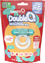 Double O 6 Vibrating Ring – Low Pitch Bass, Raised Ticklers, Long-Lasting Battery Ring > Cock Ring > Vibrating