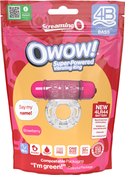 Owow 4B Low Pitch Bass Vibrating Cock Ring – Bass Frequency Technology > Cock Ring > Vibrating