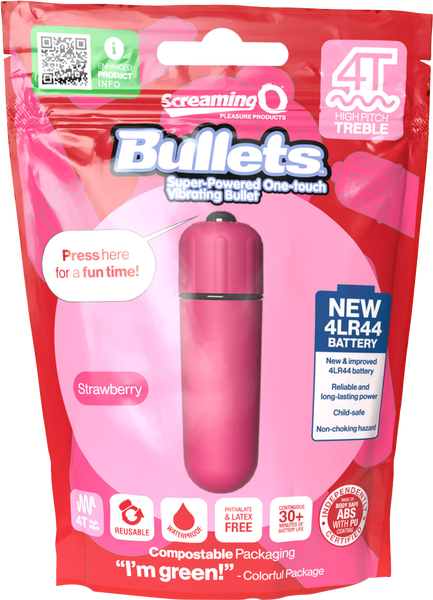 Screaming O Bullets 4T High Pitch Treble – Waterproof Compact Vibrator > Vibrators > Mini Vibrators