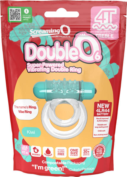 DoubleO 6 Vibrating Ring – 4T Motor Powerful Treble Vibration Ring > Cock Ring > Vibrating