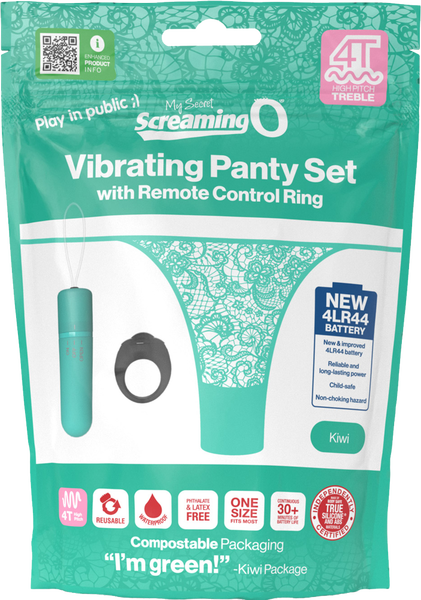 Screaming O 4T Panty Vibrator Set with Remote and High Pitch Treble Vibrating Bullet > Sex Toys For Ladies > Panty Vibes