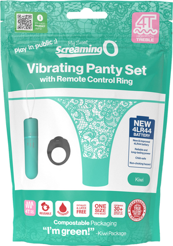 Screaming O 4T Panty Vibrator Set with Remote and High Pitch Treble Vibrating Bullet > Sex Toys For Ladies > Panty Vibes