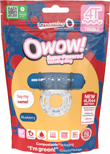 Owow 4T OWow Vibrating Ring – Body-Safe SEBS Material Ring with High Pitch Treble Vibrations > Cock Ring > Vibrating