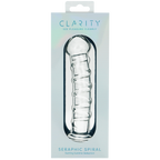 Seraphic Spiral Hand-Blown Borosilicate Glass Dildo 160mm Insertable Length > Glass > Dildos