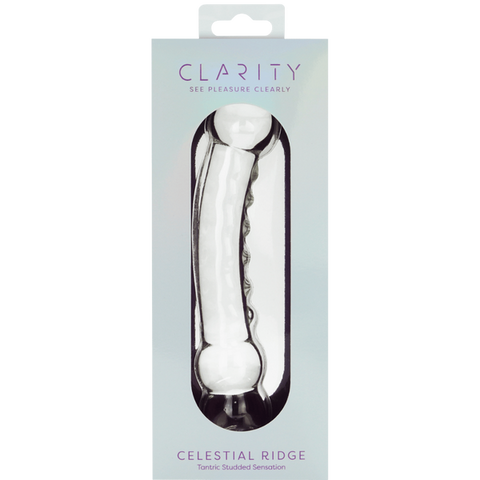 Celestial Ridge Borosilicate Glass Double-Ended Dildo – 6.4 Inch Sculpted Ridges > Glass > Dildos