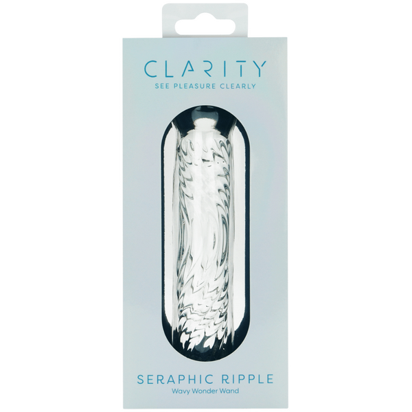 Seraphic Ripple Handblown Borosilicate Glass Dildo – Textured 6.2 Inch Insertable Length > Glass > Dildos