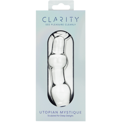 Utopian Mystique 5.2 Inch Ribbed Borosilicate Glass Anal Dildo > Glass > Dildos