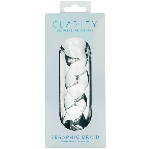 Seraphic Braid 5.7 Inch Borosilicate Glass Dildo Handblown Spiral Design Dildo > Glass > Dildos