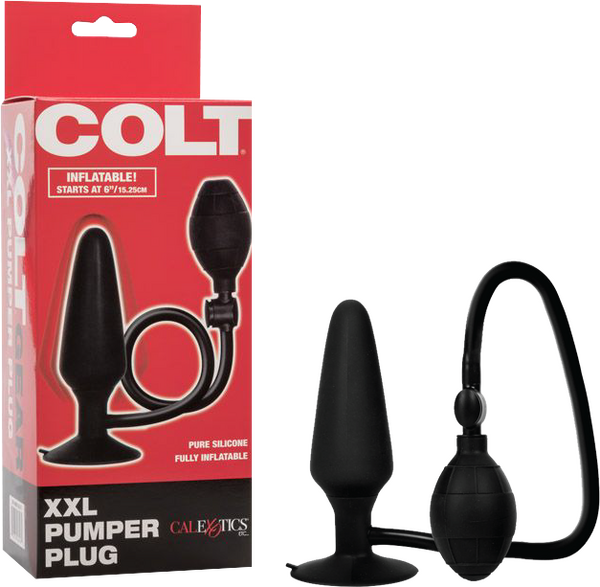 Colt XXL Pumper Plug – Inflatable Silicone Anal Plug with Squeeze Bulb and Quick Release Valve > Anal Range > Tunnel and Stretchers