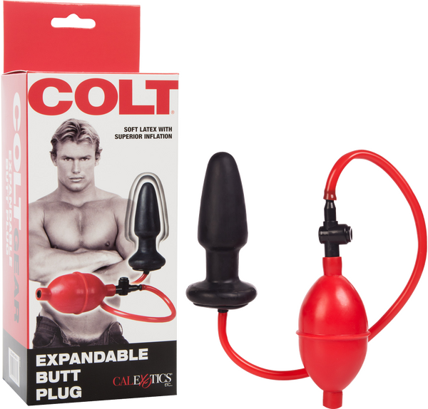Colt Expandable Butt Plug – Adjustable Inflatable PVC and ABS Anal Toy with 4-Inch Insertable Length > Anal Range > Tunnel and Stretchers