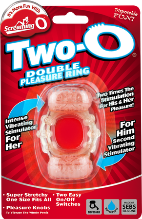 Two-O (Pink) > Cock Ring > Vibrating