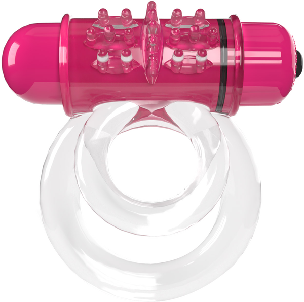 Double O 6 Vibrating Ring – Low Pitch Bass, Powerful 4B Bullet, Secure Fit, Rechargeable Ring > Cock Ring > Vibrating