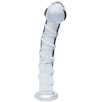 Seraphic Spiral Hand-Blown Borosilicate Glass Dildo 160mm Insertable Length > Glass > Dildos