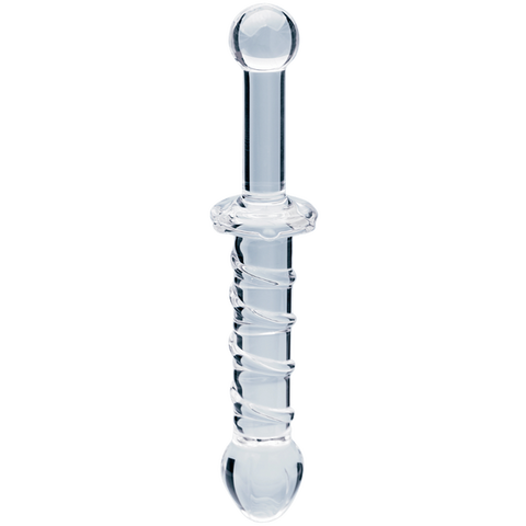 Elysian Swirl Handblown Borosilicate Glass 5.6 Inch Spiral Textured Dildo > Glass > Dildos