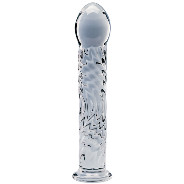 Seraphic Ripple Handblown Borosilicate Glass Dildo – Textured 6.2 Inch Insertable Length > Glass > Dildos