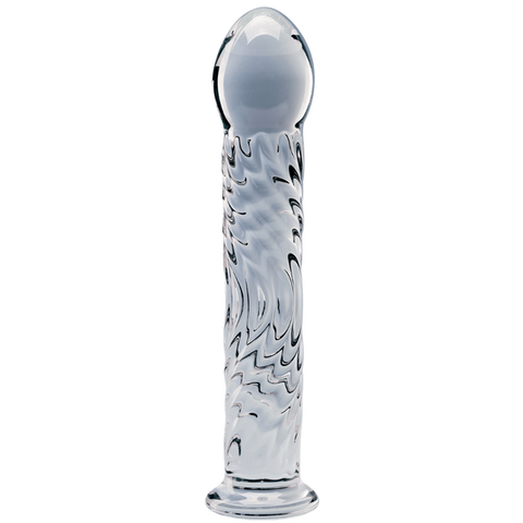 Seraphic Ripple Handblown Borosilicate Glass Dildo – Textured 6.2 Inch Insertable Length > Glass > Dildos