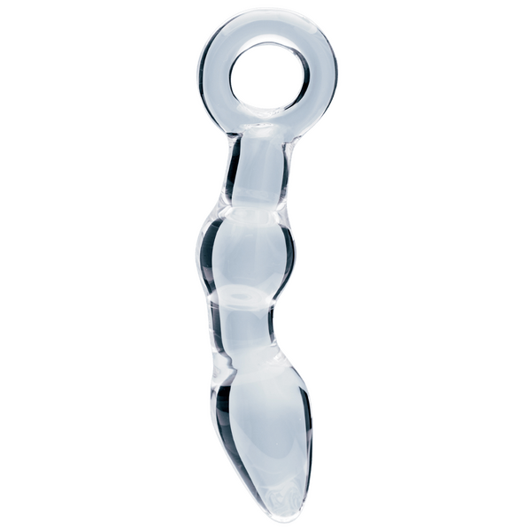 Utopian Mystique 5.2 Inch Ribbed Borosilicate Glass Anal Dildo > Glass > Dildos