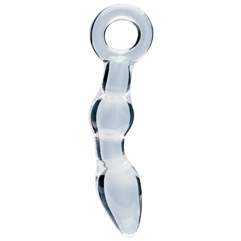 Utopian Mystique 5.2 Inch Ribbed Borosilicate Glass Anal Dildo > Glass > Dildos