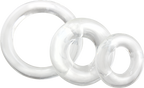 RingO X3 Mixed Pack 3-Pack Cock Rings Clear Silicone Cock Rings > Cock Ring > Sets