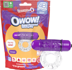 Screaming O 4B OWow Vibrating Ring – Body-Safe SEBS Material Vibrating Ring Grape > Cock Ring > Vibrating