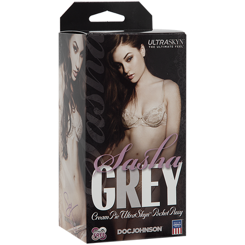 Sasha Grey Ultraskyn Cream Pie Pocket Pussy – Ultra-Realistic Pocket Pussy Beige Flesh Pink > Sex Toys For Men > Masturbators > Pornstar
