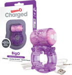 Screaming O Charged BigO – Rechargeable Silicone Vibrating Cock Ring Purple > Cock Ring > Vibrating