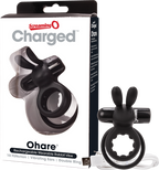 Charged Ohare Rechargeable Double Cock Ring True Silicone – Couples' Intimacy Vibrator Black > Sex Toys > Couples Toys