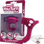 Charged You-Turn Plus – Rechargeable Silicone Vibrating Cock Ring Merlot > Cock Ring > Vibrating
