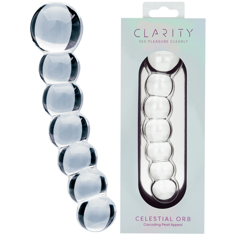 Celestial Orb Handblown Borosilicate Glass Double-Ended Dildo 5.4 Inch Insertable Length One Size > Glass > Dildos