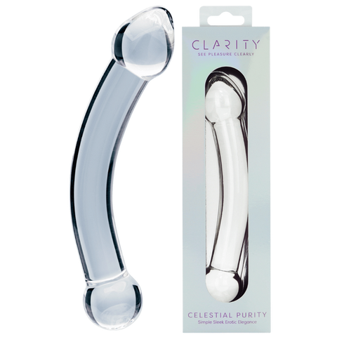 Celestial Purity 6.6 Inch Double-Ended Borosilicate Glass Dildo One Size > Glass > Dildos