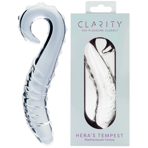 Hera's Tempest Premium Borosilicate Curved 5.5 Inch Glass Dildo One Size > Glass > Dildos
