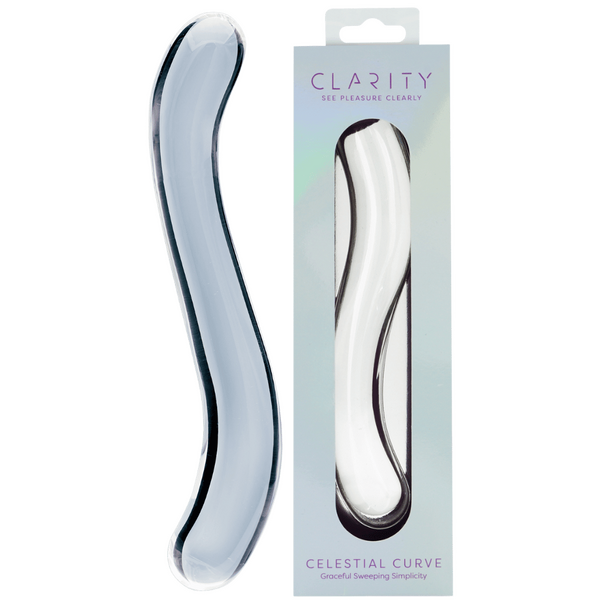 Celestial Curve 7.1 Inch Handblown Borosilicate Glass Double-Ended Dildo One Size > Glass > Dildos