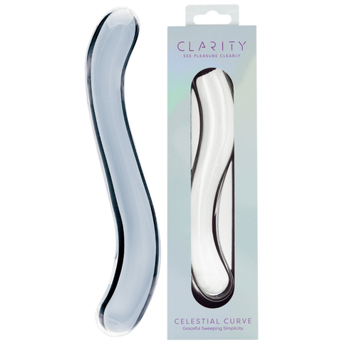 Celestial Curve 7.1 Inch Handblown Borosilicate Glass Double-Ended Dildo One Size > Glass > Dildos