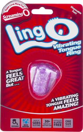 Screaming O LingO Rechargeable Tongue Vibrator – Soft Food-Grade SEBS Silicone Purple > Vibrators > Unconventional