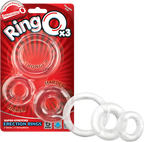 RingO X3 Mixed Pack 3-Pack Cock Rings Clear Silicone Cock Rings Clear > Cock Ring > Sets