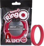 RingO Pro XL – Body-Safe Stretchy Silicone Penis Ring with Extra-Large Dimensions Red > Cock Ring > Single