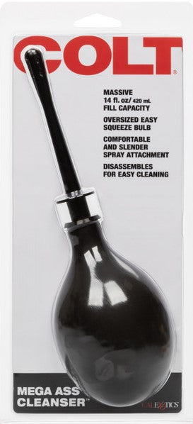 Colt Mega Ass Cleanser – Enema Kit with EZ Squeeze Bulb and Detachable Applicator Black > Essentials > Douches