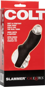 CalExotics Colt Slammer – PureSkin Material Penis Extender Sleeve Male Sex Toy Black > Sex Toys For Men > Penis Sleeves