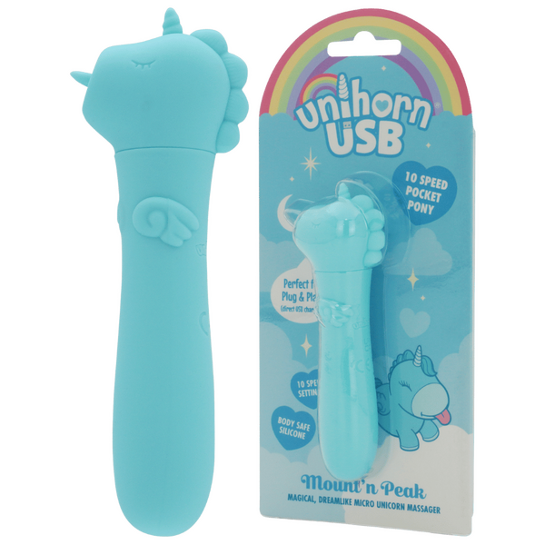 Karma Lilac Unihorn USB – Compact Rechargeable Silicone Vibrating Bullet Blue > Vibrators > Ladies > Clitoral Vibrators and Stimulators
