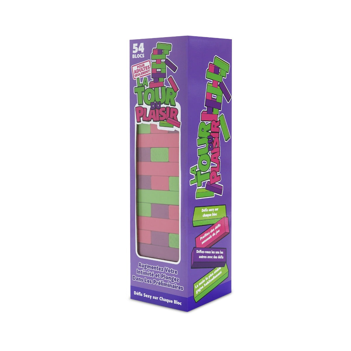 La Tour du Plaisir French Edition – Wooden Tumbling Tower Adult Game > Novelties > Games