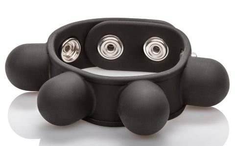 Weighted Ball Stretcher Cock Ring – Silicone Comfort Fit Ring Ball Stretcher
