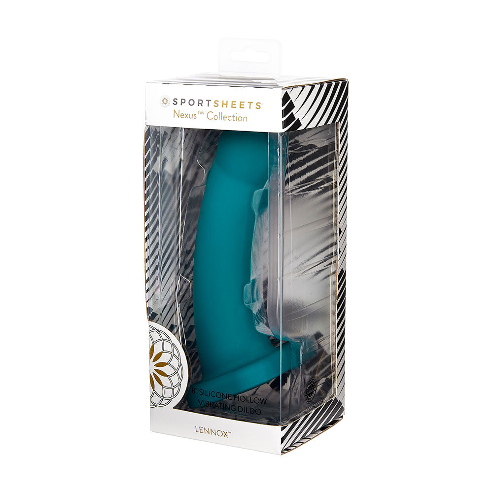 Sportsheets Merge Lennox Hollow Vibrating Silicone 8 Inch Dildo USB Rechargeable Secondary image