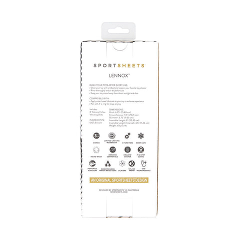 Sportsheets Merge Lennox Hollow Vibrating Silicone 8 Inch Dildo USB Rechargeable > Dildos > Neutral Dildos