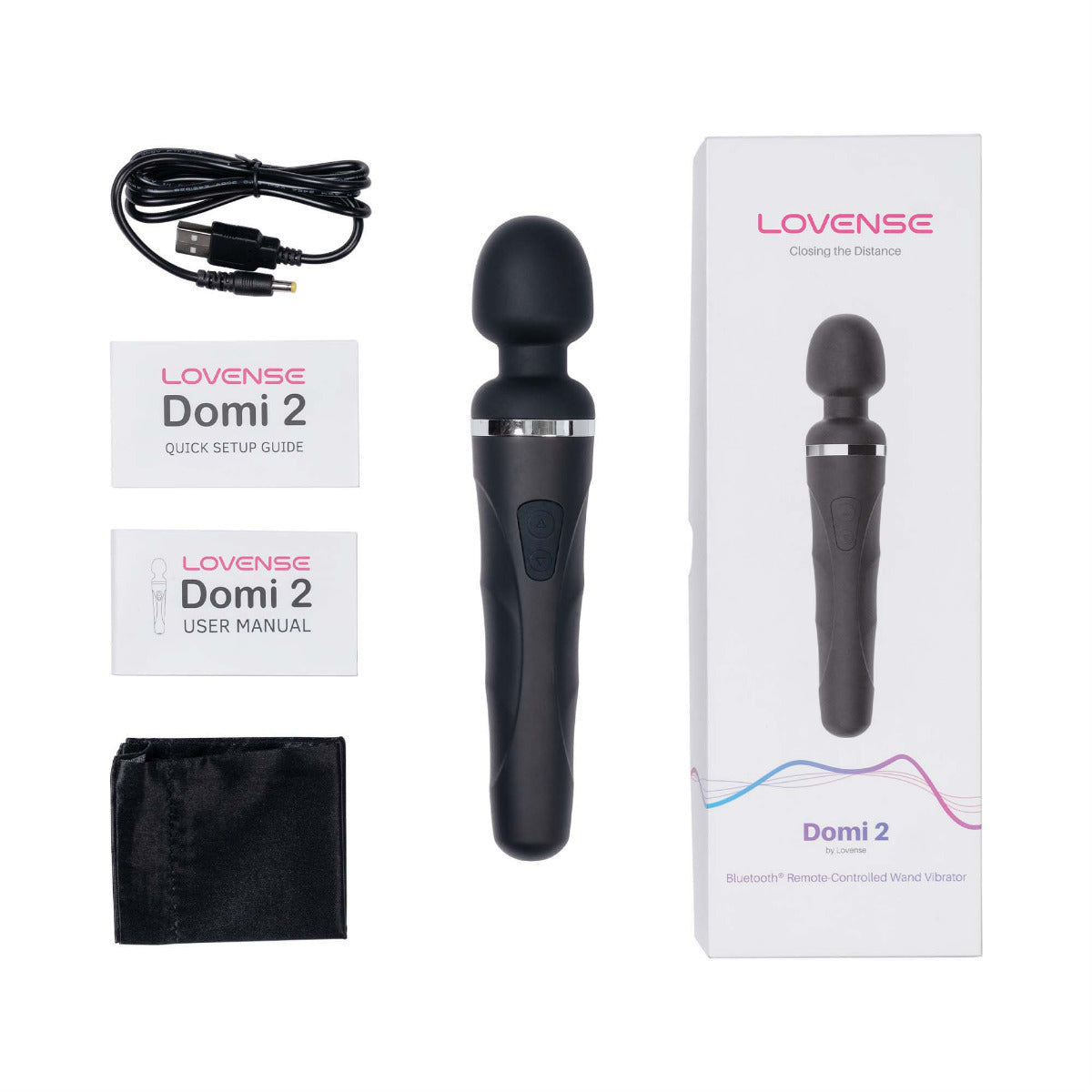 Lovense Domi 2 – Bluetooth Rechargeable Wand Vibrator 9.2 Inches > Sex Toys > Massage Wands