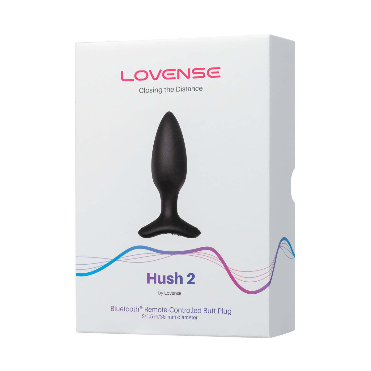 Lovense Hush 2 Rechargeable Silicone Anal Plug Vibrator with Flared Base > Anal Range > Vibrating Butt Plugs