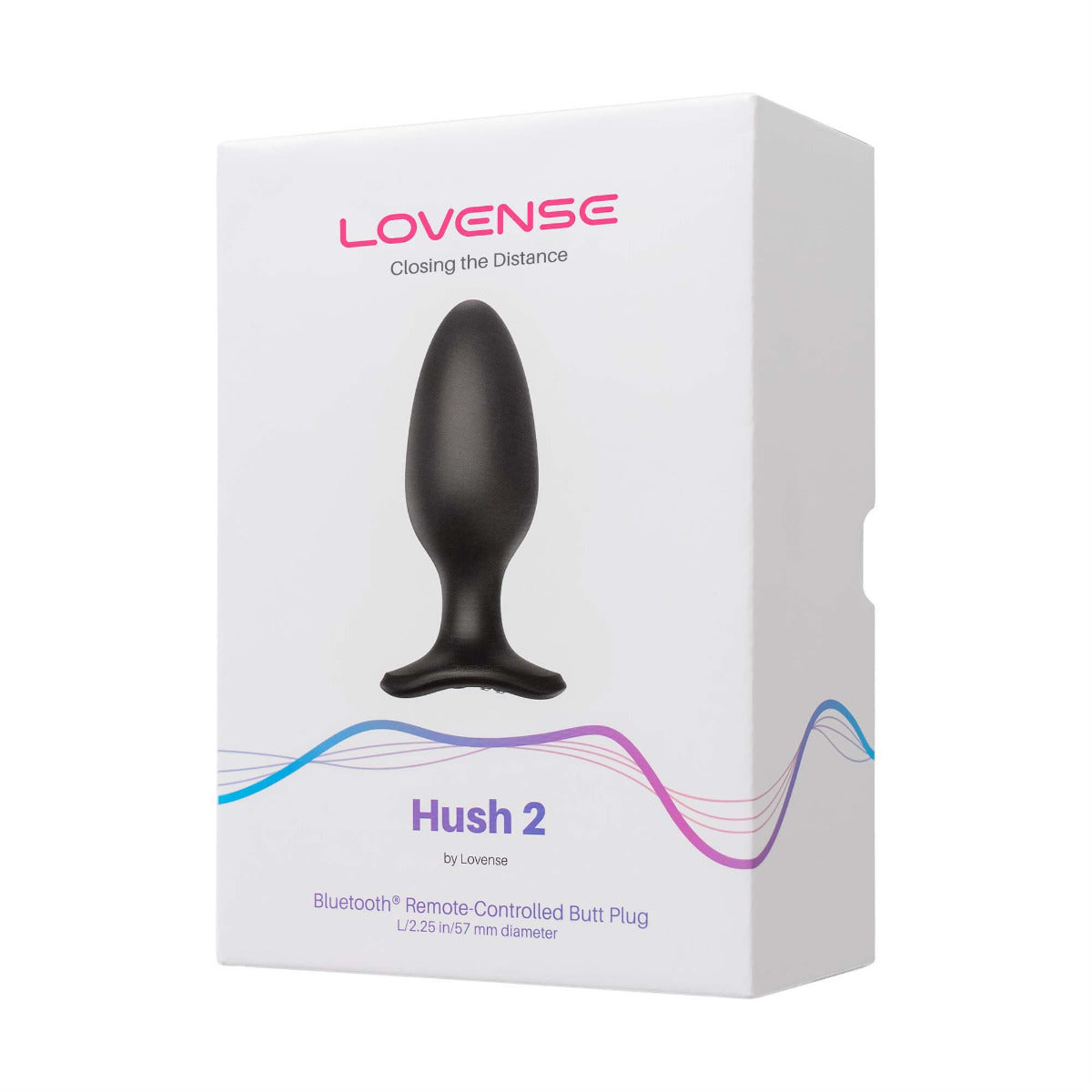 Lovense Hush 2 Upgraded Flared Base Rechargeable 2.25 Inch Anal Plug Vibrator > Anal Range > Vibrating Butt Plugs